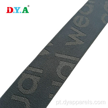 Elastic de correias de nylon macio de logotipo personalizado para roupas íntimas